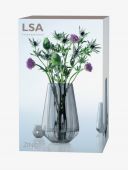 Ваза Zinc В28 см., серый, выдувное стекло, LSA International ZI03, G1528-28-572