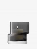 Ваза - Подсвечник Tier, 13,5 см,  серый, LSA International, арт.:G1727-13-970