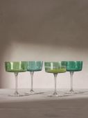 Набор из 4-х креманок для шампанского / коктеля / мороженного Gems, 230 мл., Нефрит от LSA International,арт.:G1768-08-150