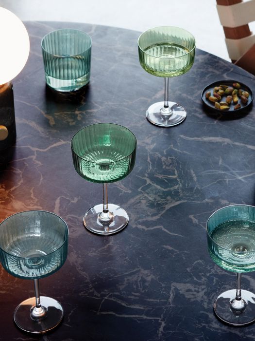 Набор из 4-х креманок для шампанского / коктеля / мороженного Gems, 230 мл., Нефрит от LSA International,арт.:G1768-08-150