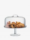 Блюдо для торта с крышкой Serve, Д27 см / 25 см., В30 см, LSA International, арт.:G875-25-301