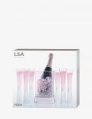 Набор для шампанского Moya малый, розовый, 7 пред., LSA International, арт.:G1372-00-436